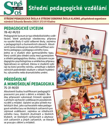 Nový maturitní obor Pedagogické lyceum startuje od září 2025