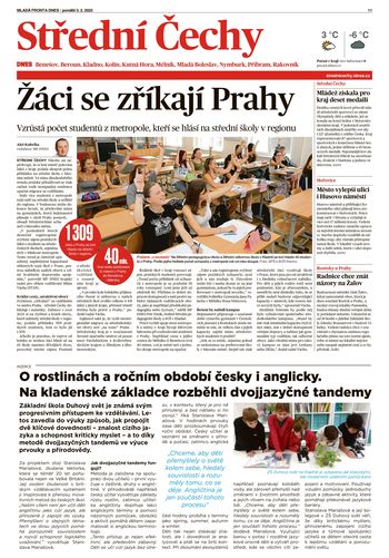 Rozhovor pro Mladou frontu DNES