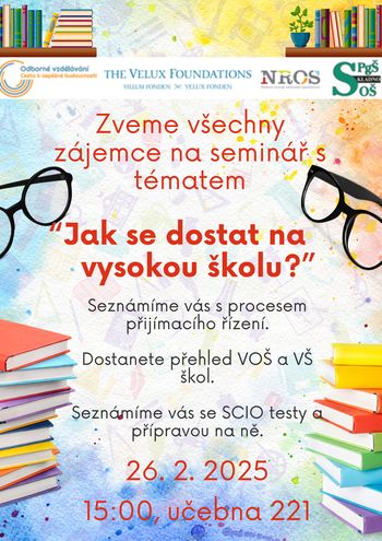 Seminář usnadnil žákům výběr vysoké školy