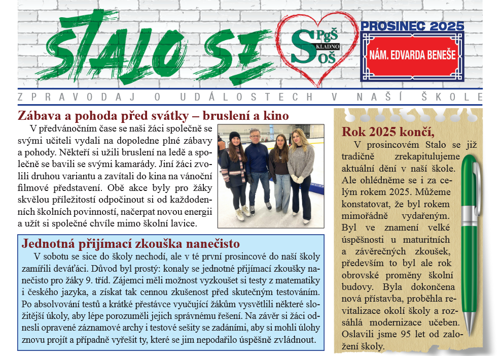 Vychází prosincové Stalo se