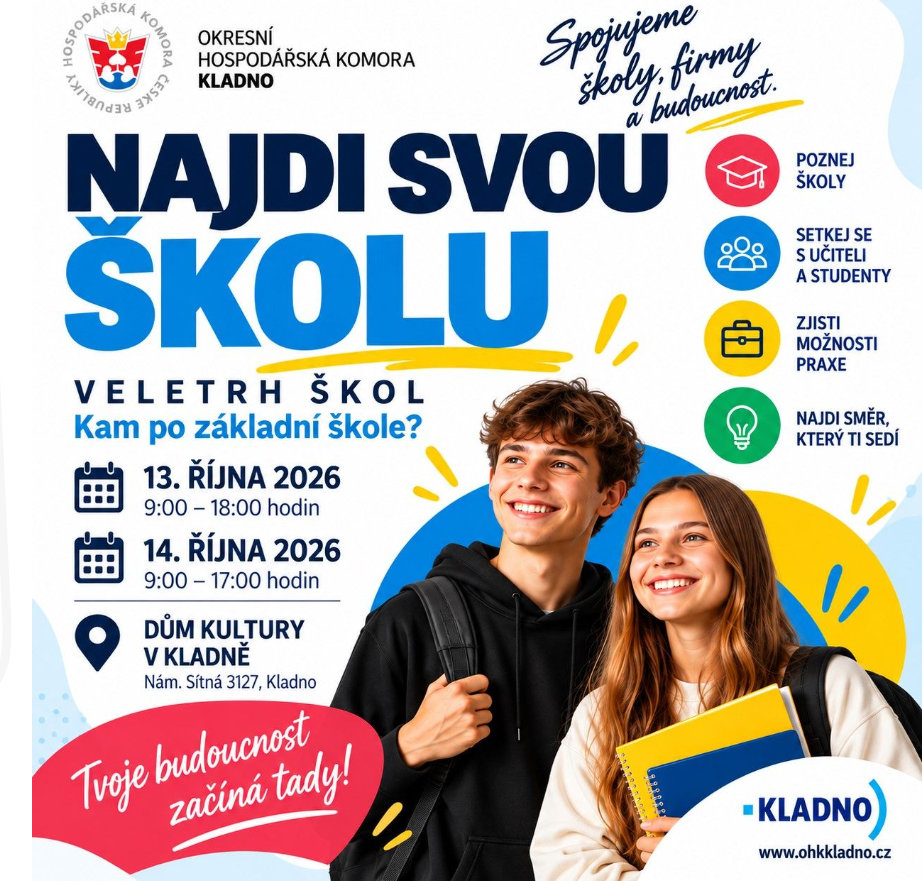 Naše škola se představí na&nbsp;Veletrhu vzdělávání v&nbsp;Kladně